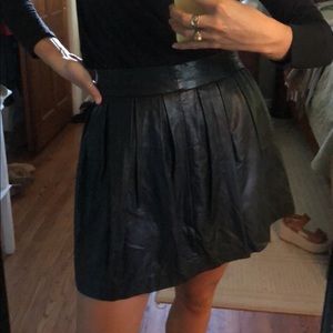 FAUX LEATHER SKIRT